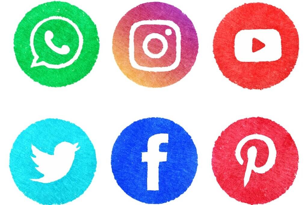 Die Social Media Icons der bekanntesten Marken.