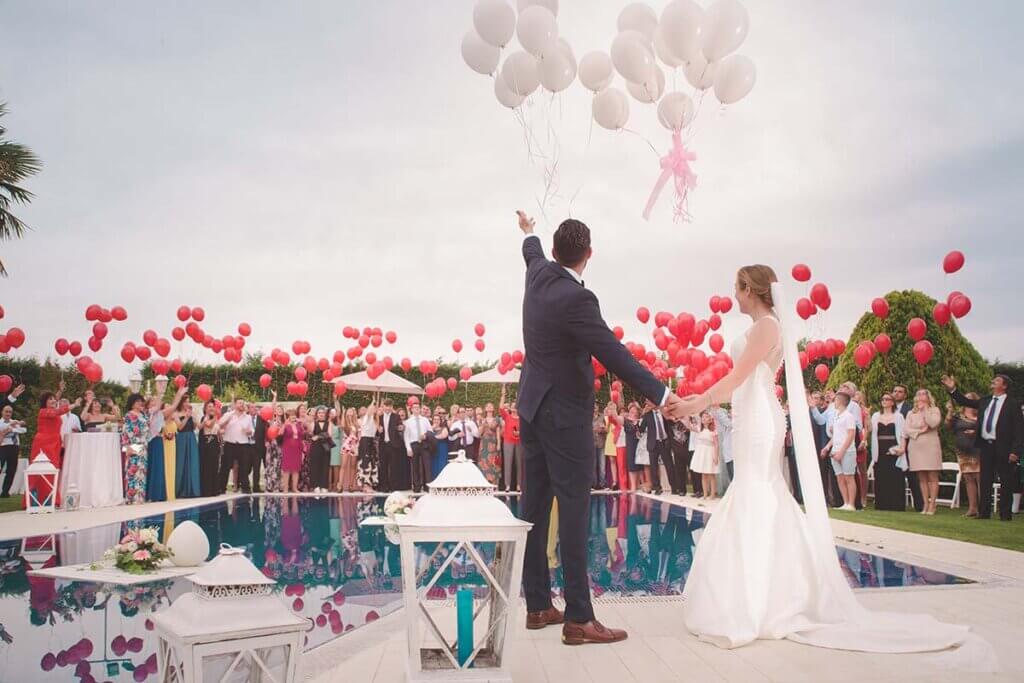 luftballons hochzeit