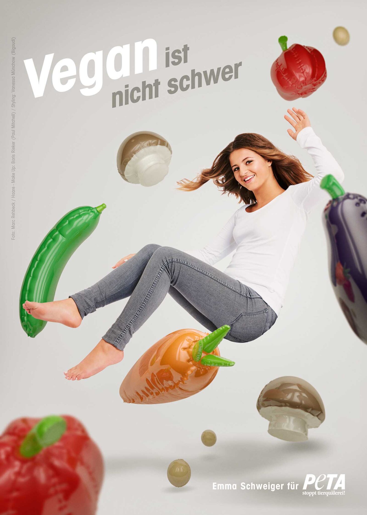 Emma Schweiger in neuer PETA Kampagne  Vegan ist nicht 