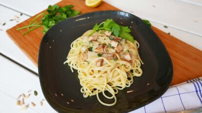 Veganes Spaghetti Carbonara