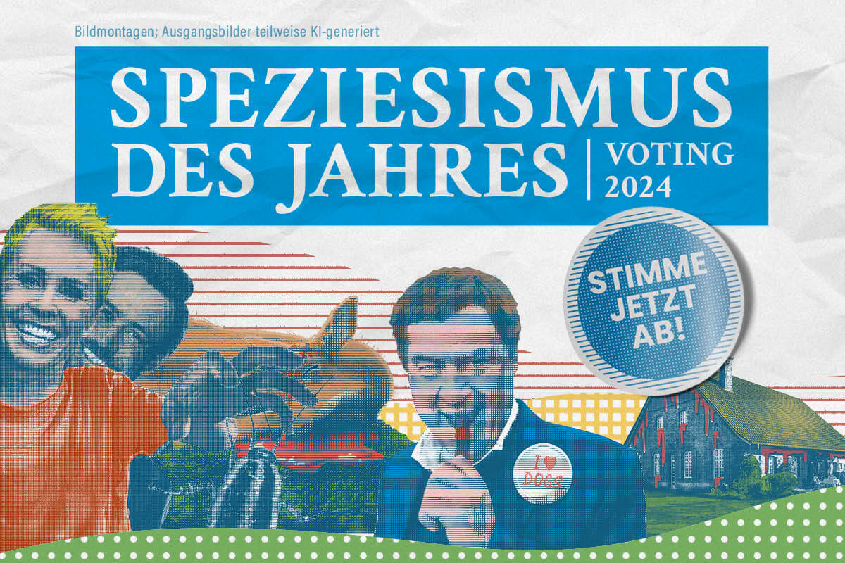 PETAs Speziesismus des Jahres 2024: Stimmen Sie jetzt ab!